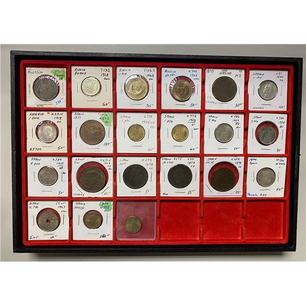 EUROPE: LOT of 21 coins