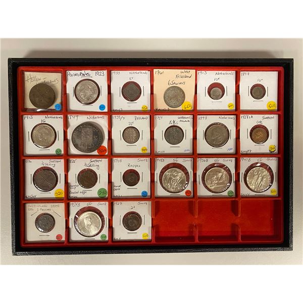 EUROPE: LOT of 21 coins