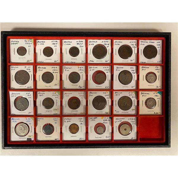 EUROPE: LOT of 23 coins