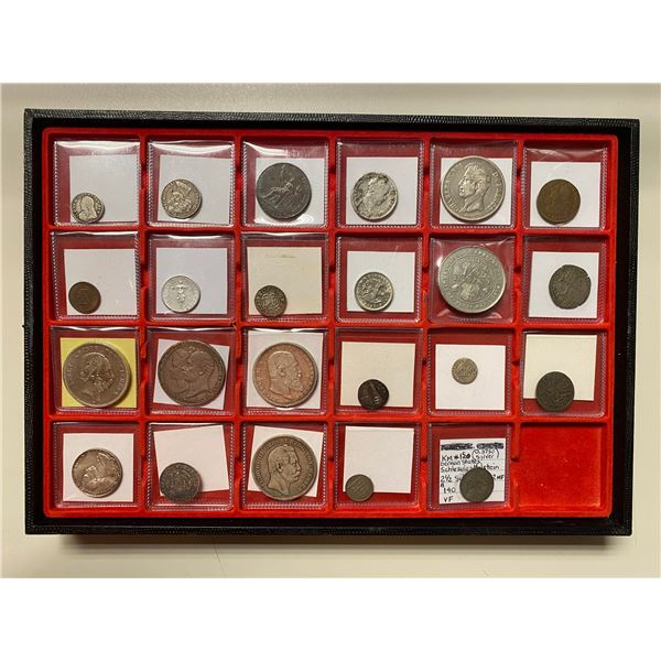 EUROPE: LOT of 23 coins, tokens, and medals