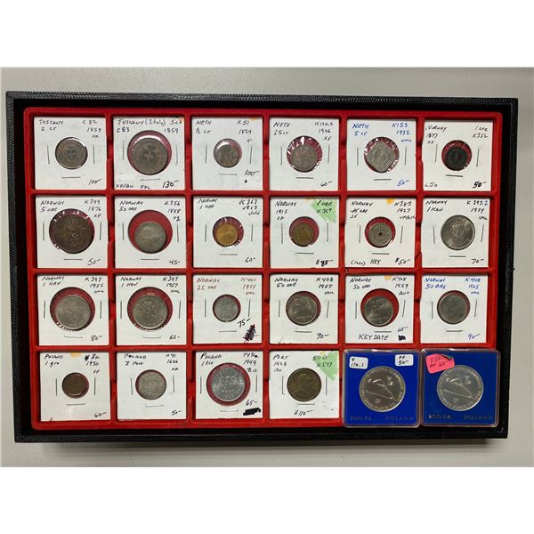 EUROPE: LOT of 24 coins