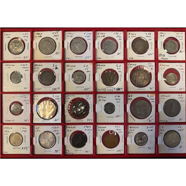 EUROPE: LOT of 29 coins