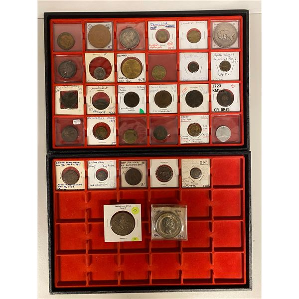 EUROPE: LOT of 31 coins, tokens, and medals