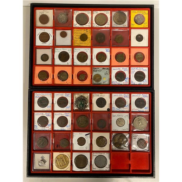 EUROPE: LOT of 48 tokens and medals