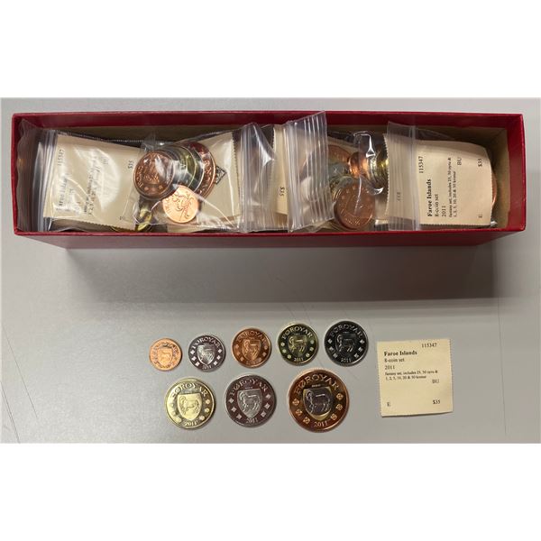 FAROE ISLANDS: LOT of 160 coins