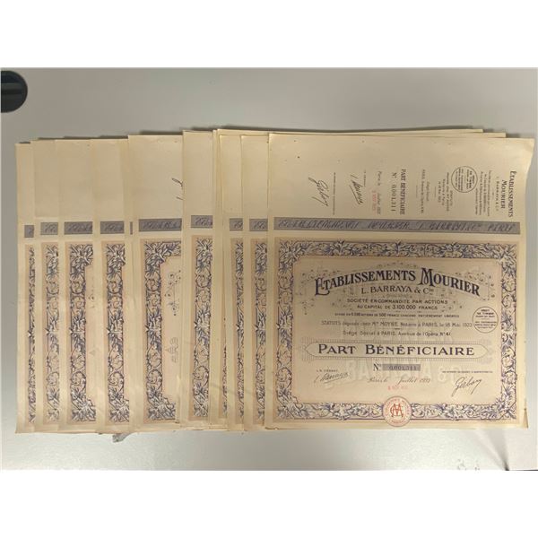 FRANCE: LOT of 226 stocks