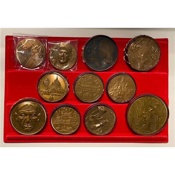 FRANCE: LOT of 11 AE medals