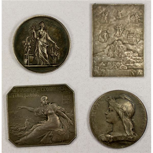 FRANCE: Republic, LOT of 4 medals