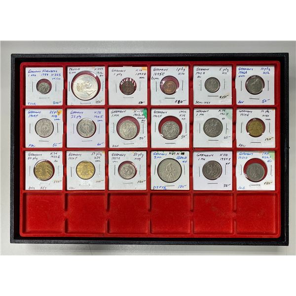 GERMANY: LOT of 18 coins