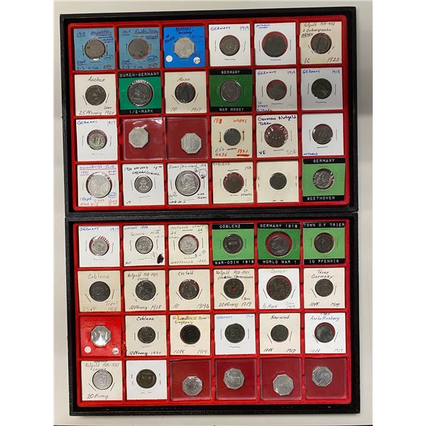 GERMANY: LOT of 61 notgeld tokens