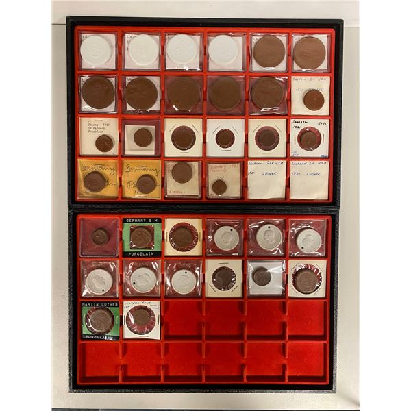 GERMANY: LOT of 46 porcelain medals