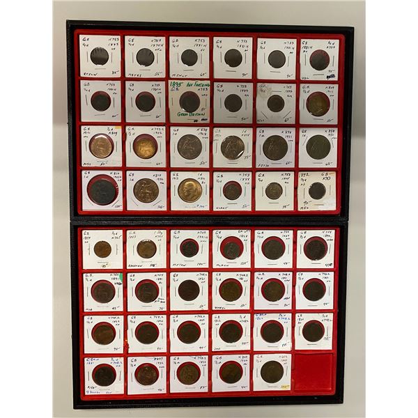 GREAT BRITAIN: LOT of 47 coins