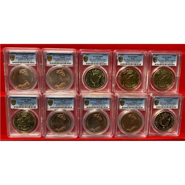 GREAT BRITAIN: LOT of 10 coins