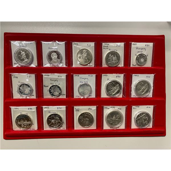 HUNGARY: LOT of 23 coins