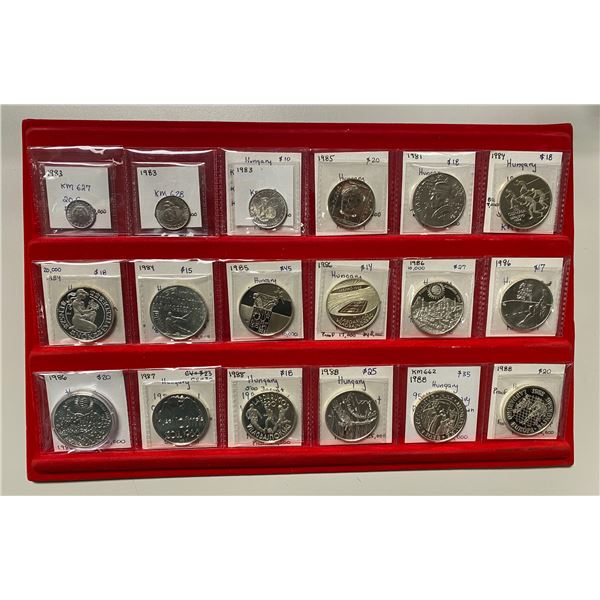 HUNGARY: LOT of 21 coins