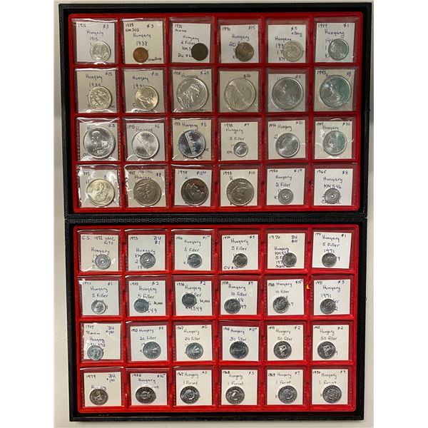 HUNGARY: LOT of 84 coins