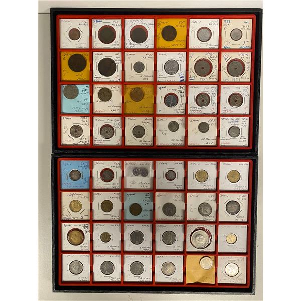SPAIN: LOT of 118 coins