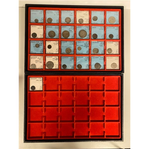 SWITZERLAND: CANTONS: LOT of 25 coins