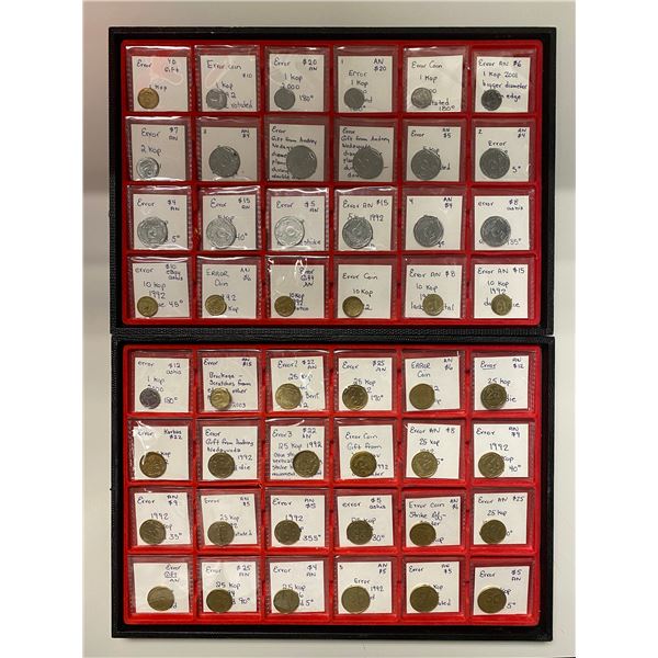 UKRAINE: LOT of 59 error coins