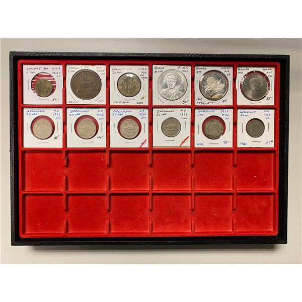 AFRICA AND THE AMERICAS: LOT of 12 coins