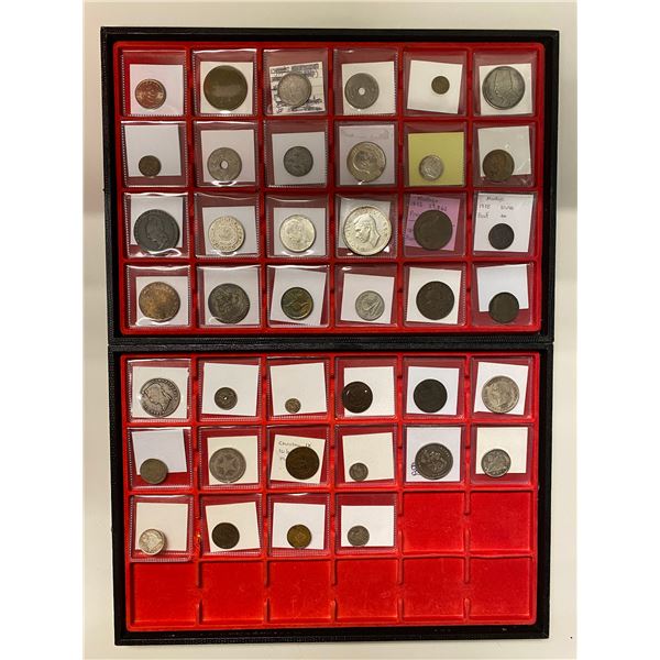 AFRICA, OCEANIA, AND THE AMERICAS: LOT of 41 coins and tokens