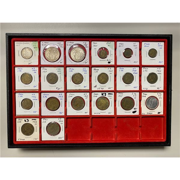 SOUTHERN RHODESIA AND TOGO: LOT of 20 coins