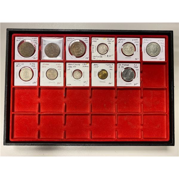 AMERICAS: LOT of 11 coins