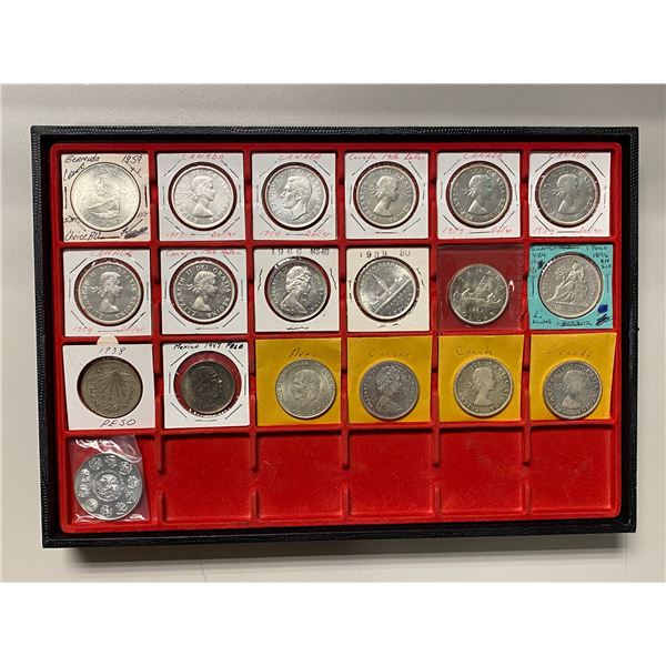 AMERICAS: LOT of 21 coins