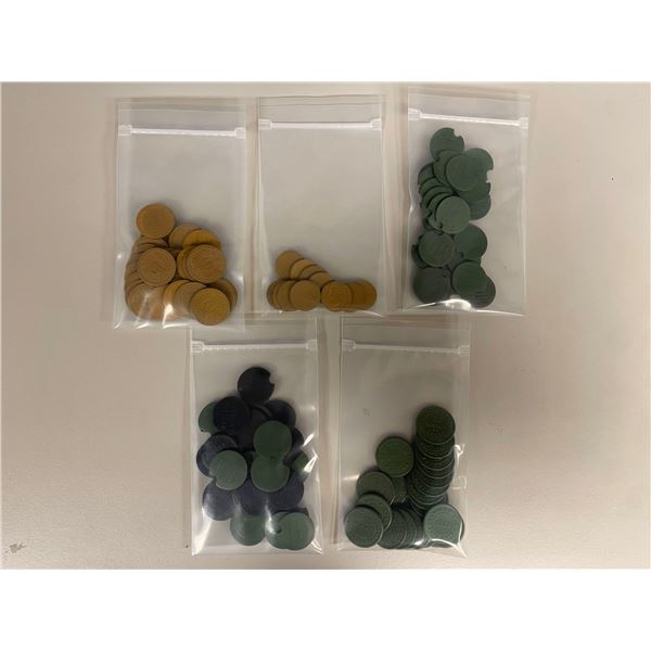 CHILE: Republic, LOT of 116 tokens