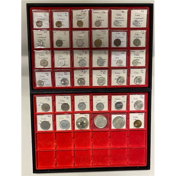 CUBA: LOT of 36 coins