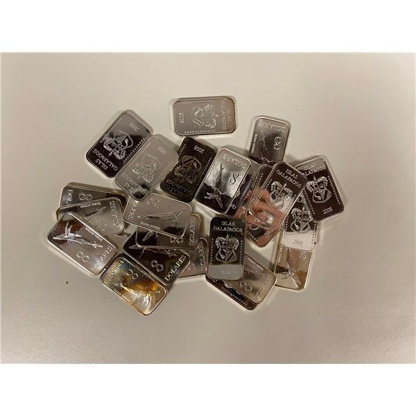 GALAPAGOS ISLANDS: LOT of 25 coins