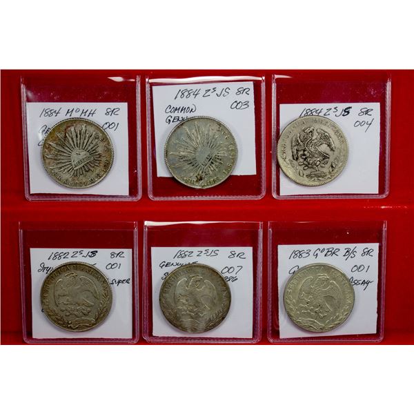 MEXICO: Republic, LOT of 6 coins