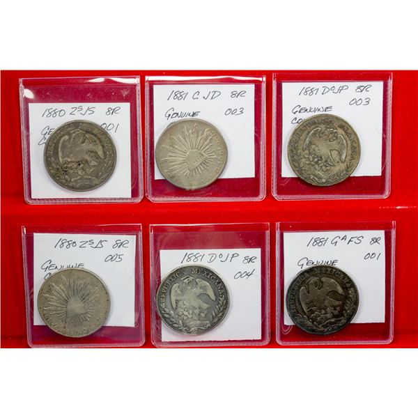 MEXICO: Republic, LOT of 6 coins