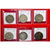 Image 1 : MEXICO: Republic, LOT of 6 coins