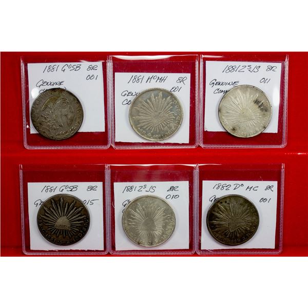 MEXICO: Republic, LOT of 6 coins
