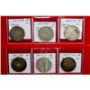 MEXICO: Republic, LOT of 6 coins