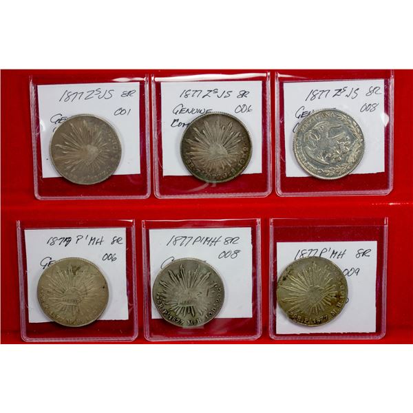 MEXICO: Republic, LOT of 6 coins