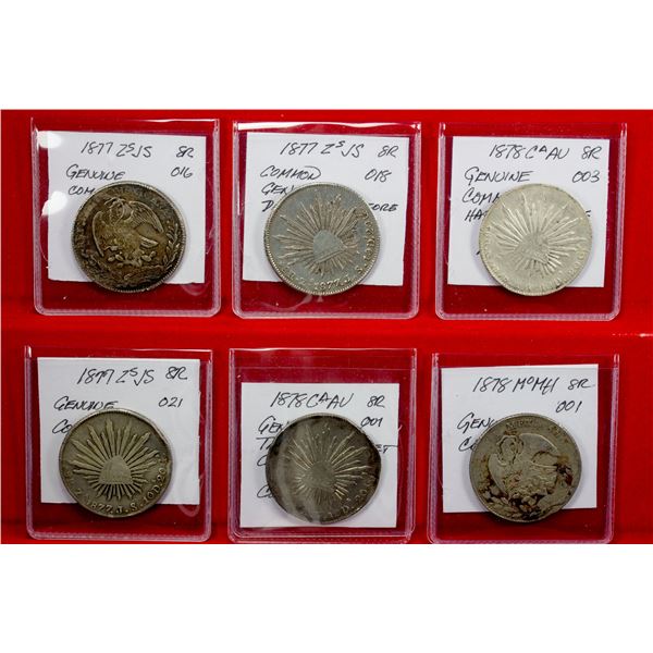 MEXICO: Republic, LOT of 6 coins
