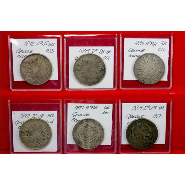 MEXICO: Republic, LOT of 6 coins