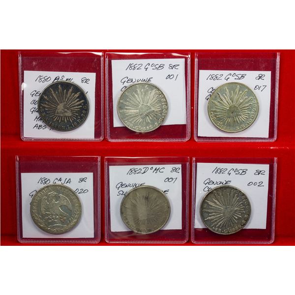MEXICO: Republic, LOT of 6 coins