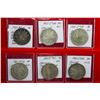 MEXICO: Republic, LOT of 6 coins
