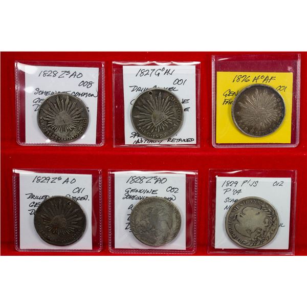 MEXICO: Republic, LOT of 6 coins
