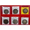 MEXICO: Republic, LOT of 6 coins