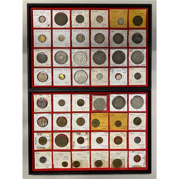 SOUTH AMERICA: LOT of 158 coins