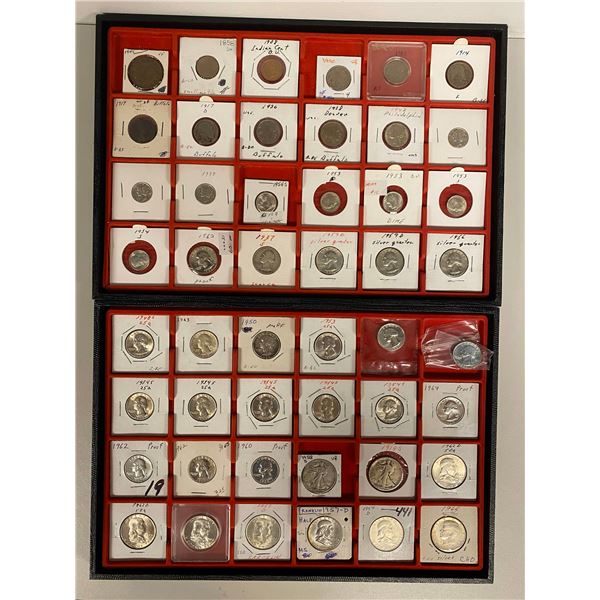 UNITED STATES: LOT of 108 coins