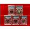 Image 1 : UNITED STATES: LOT of 5 coins