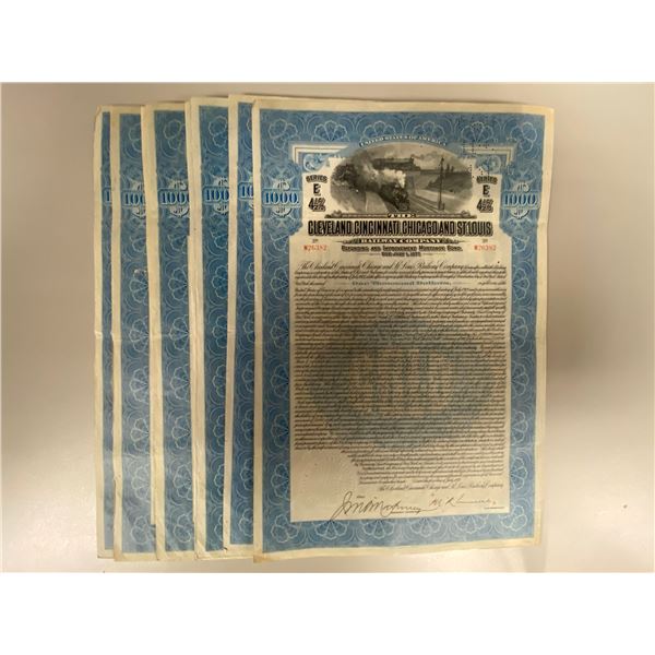 UNITED STATES: LOT of 8 bonds