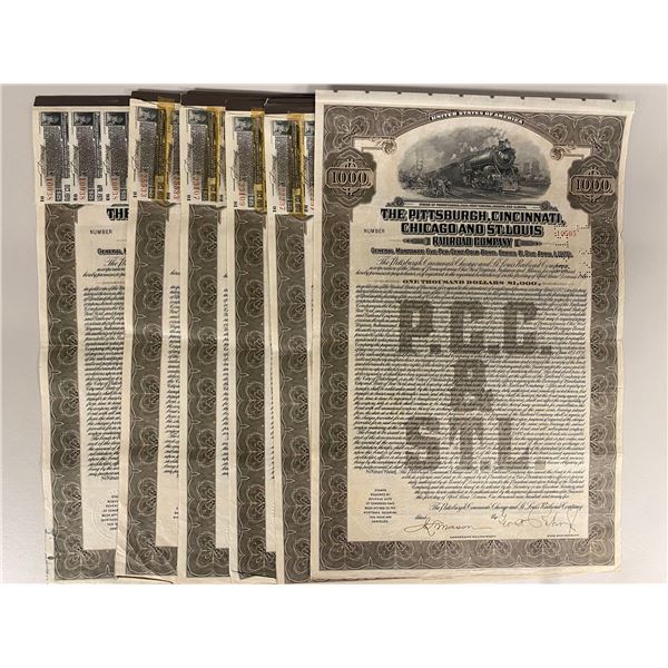 UNITED STATES: LOT of 9 bonds