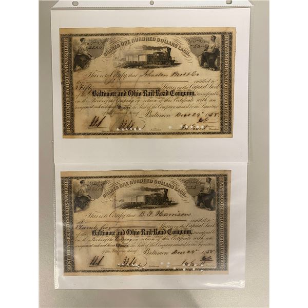 UNITED STATES: LOT of 3 stocks