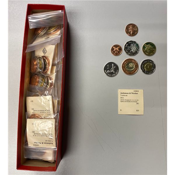 ANDAMAN & NICOBAR ISLANDS : LOT of 140 coins